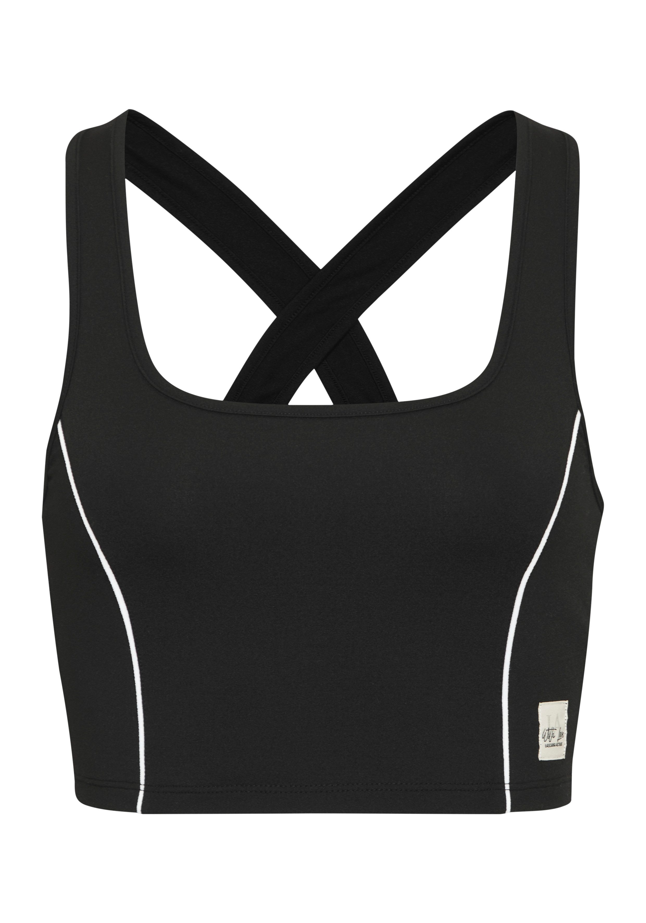 LASCANA ACTIVE Crop-Top mit weißen Pipings. € 34,99