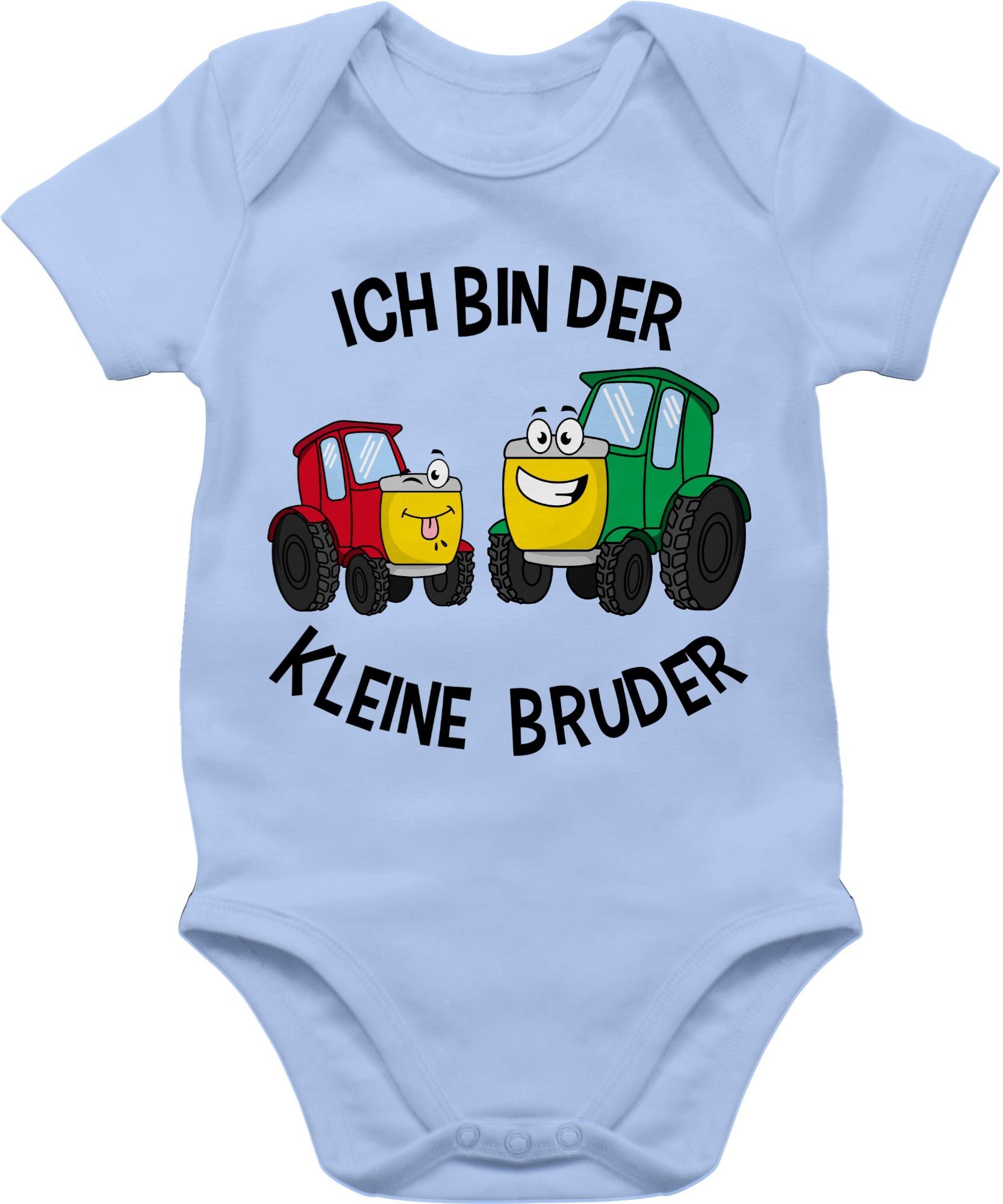 kleine der Kleiner bin Bruder Traktor Shirtbody Babyblau Bruder Ich 2 Shirtracer