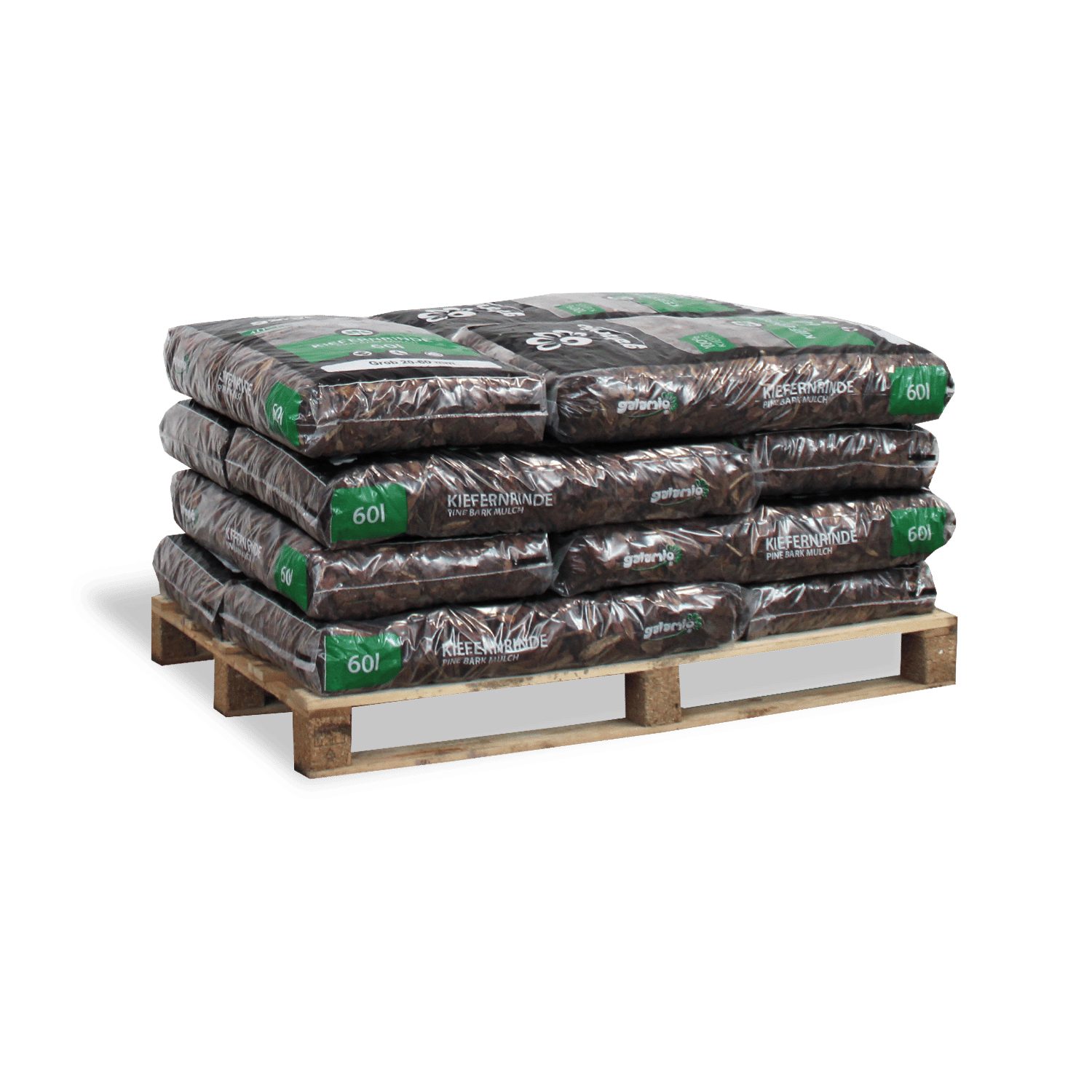 GALAMIO Rindenmulch Kiefer Grob, (Palette, 12-St)