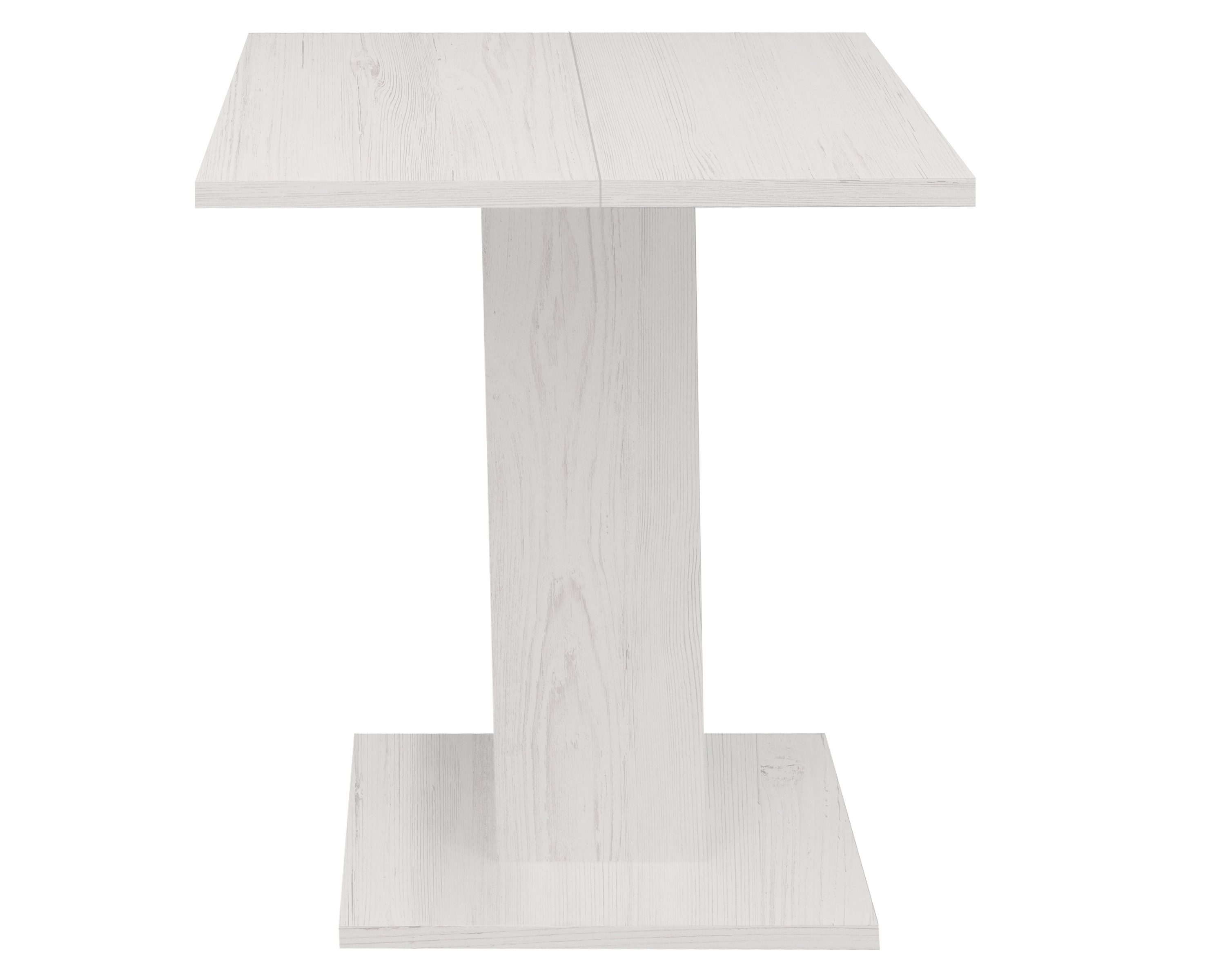 Mäusbacher Säulen-Esstisch (ausziehbar) in pino aurelio - 80x76x80cm (BxHxT) (ausziehbar)