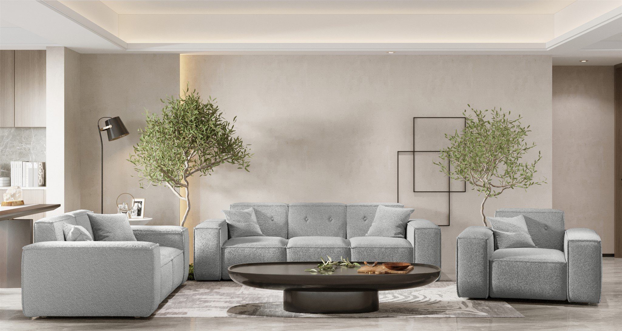 Fun Möbel Polstergarnitur Sofaset Designersofa CESINA günstig online kaufen