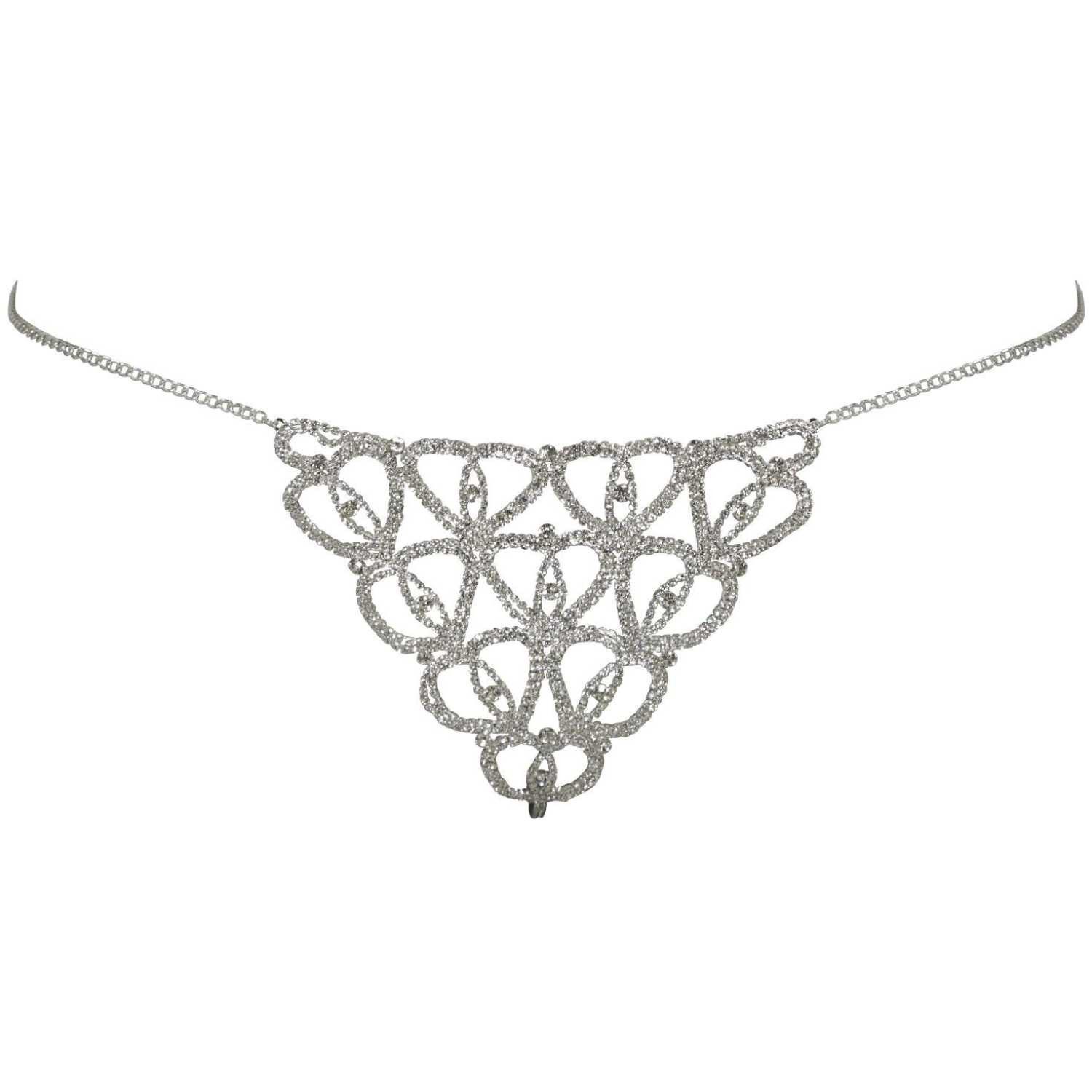 Escora Lange Kette funkelnder Kettenstring C07 sexy