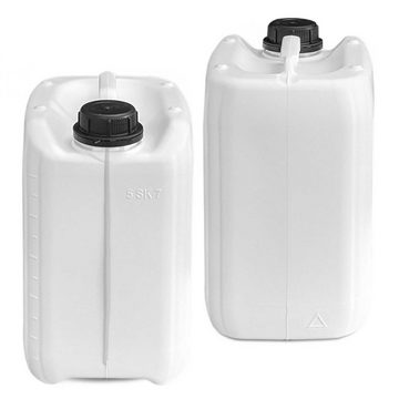 Plasteo Kanister plasteo® 5 Liter Kanister weiß mit AFT-Hahn (DIN 45) (1 St)
