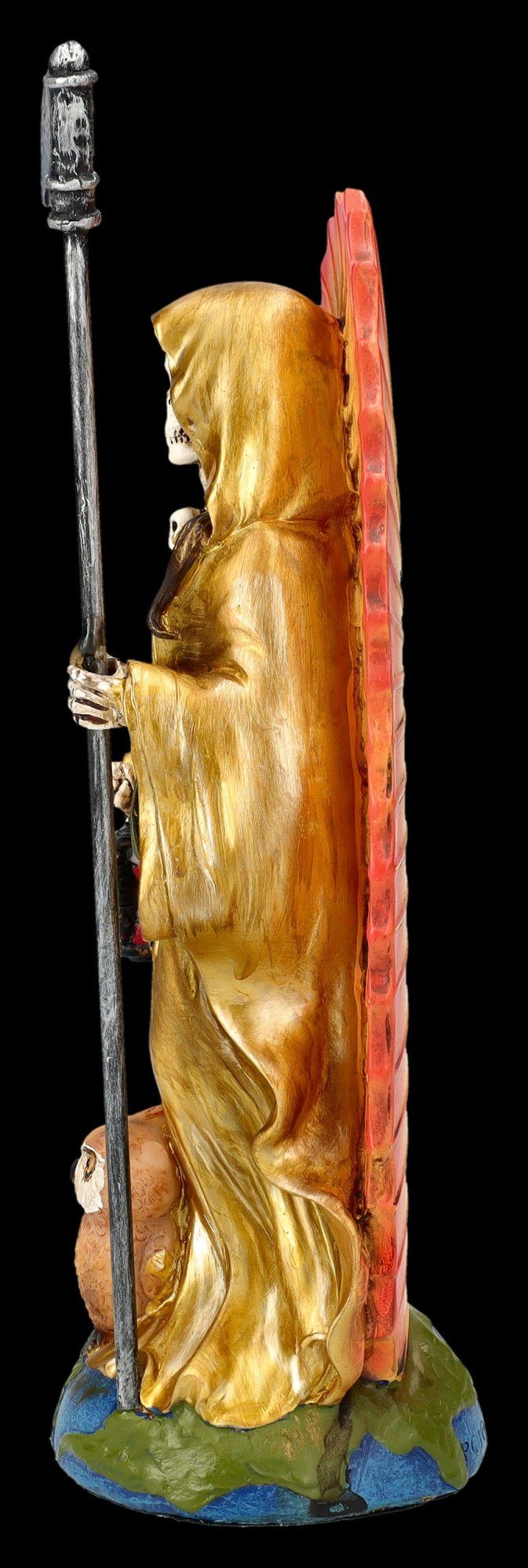 Figuren Shop GmbH Fantasy Dekofigur - - Mythologie Sensenmann Santa gold Dekofigur Figur Muerte