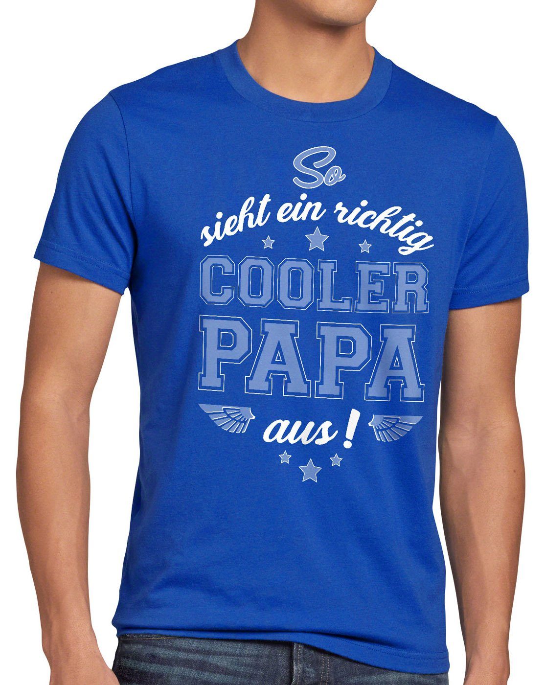 style3 Print-Shirt Herren T-Shirt Cooler Papa Fun Spruch Vatertag Dad Vater Geburtstag Sohn Tochter