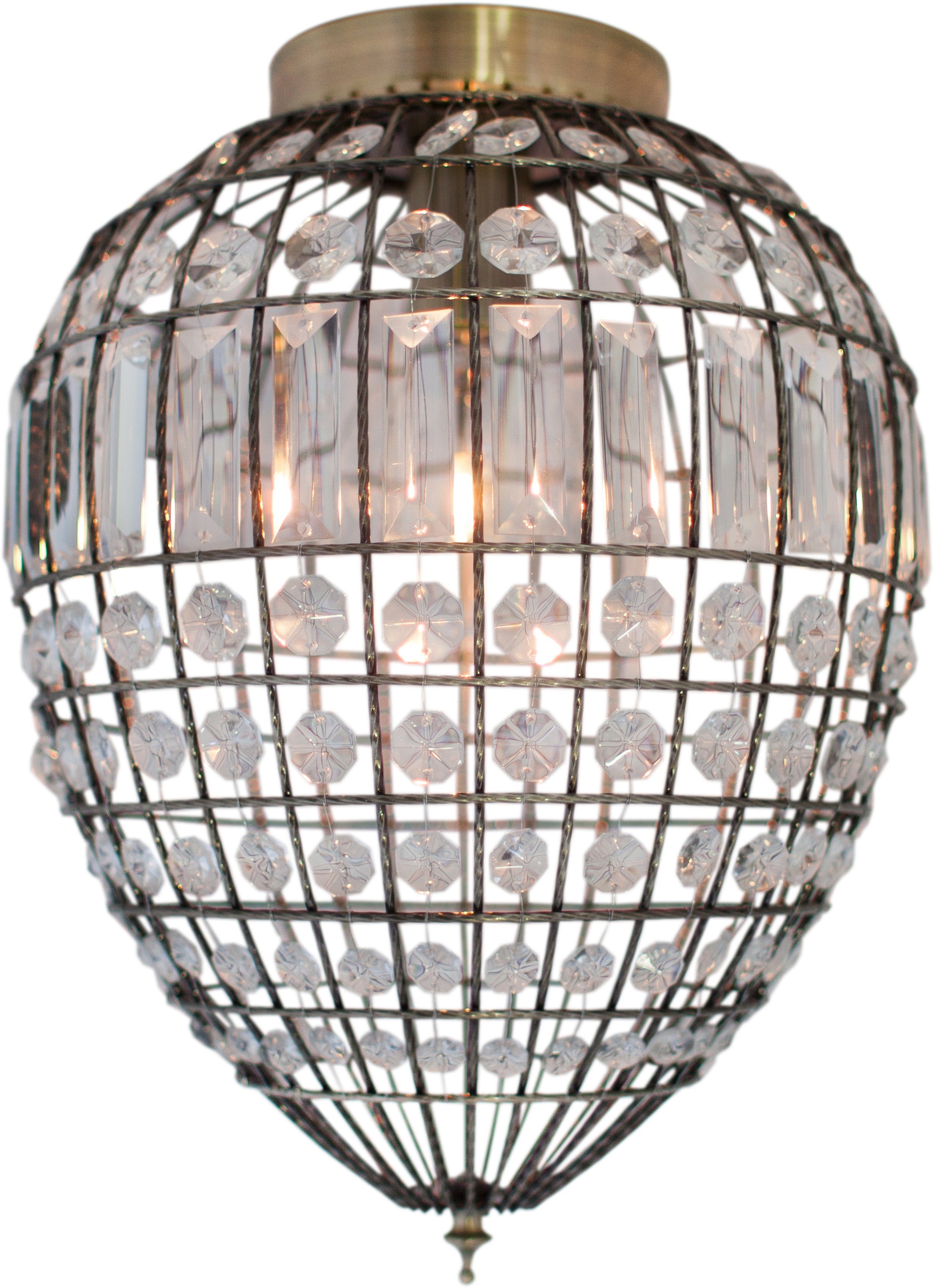 By Rydens Deckenleuchte Amadeus, ohne Leuchtmittel, Deckenleuchte mit Glasperlen, Ø 30 cm