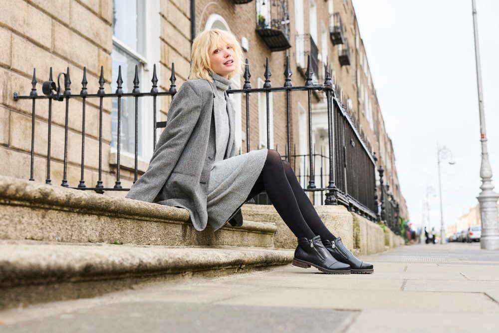 Rieker Stiefelette Klassik-Boots, Casual-Stiefelette mit zwei Reißverschlüssen