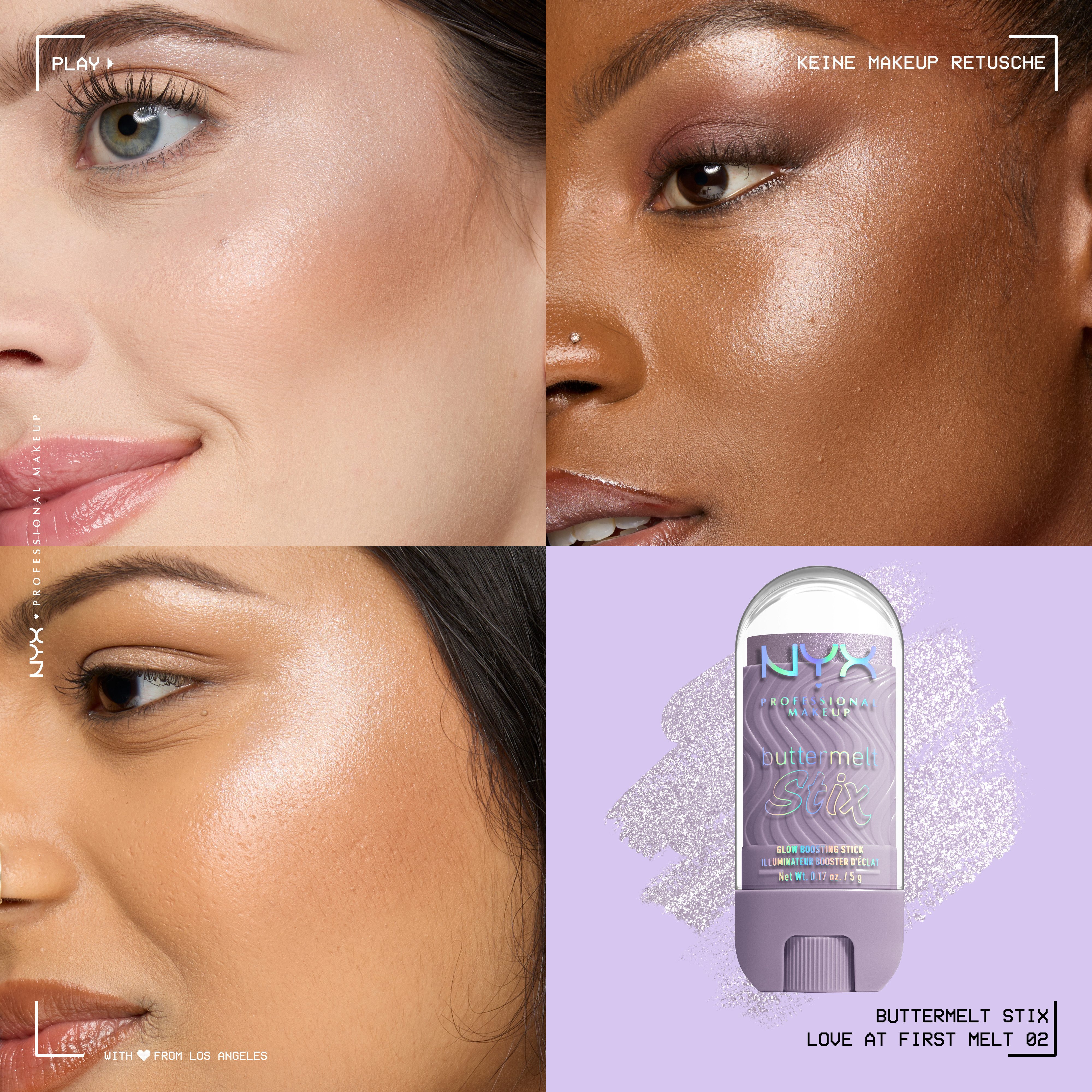NYX PROFESSIONAL MAKEUP Highlighter BUTTERMELT STIX GLOW BOOSTING HIGHLIGHTER STICK, mit Cupuaçu- und Kokosnussbutter, für einen ultimativen Glow – Bild 3 von 5