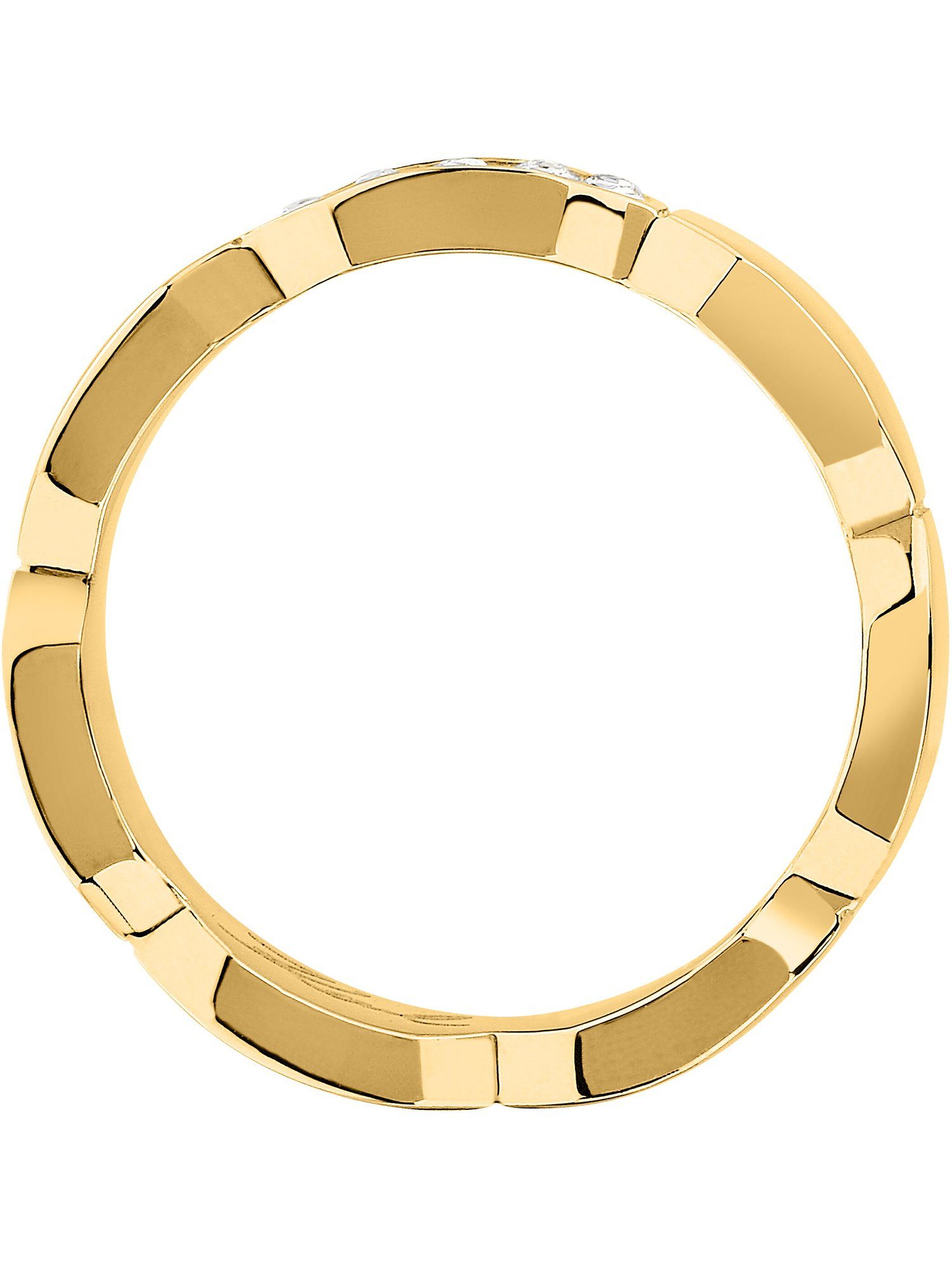 KARL LAGERFELD Fingerring Karl Lagerfeld Damen-Damenring Edelstahl Kristall, Kristall