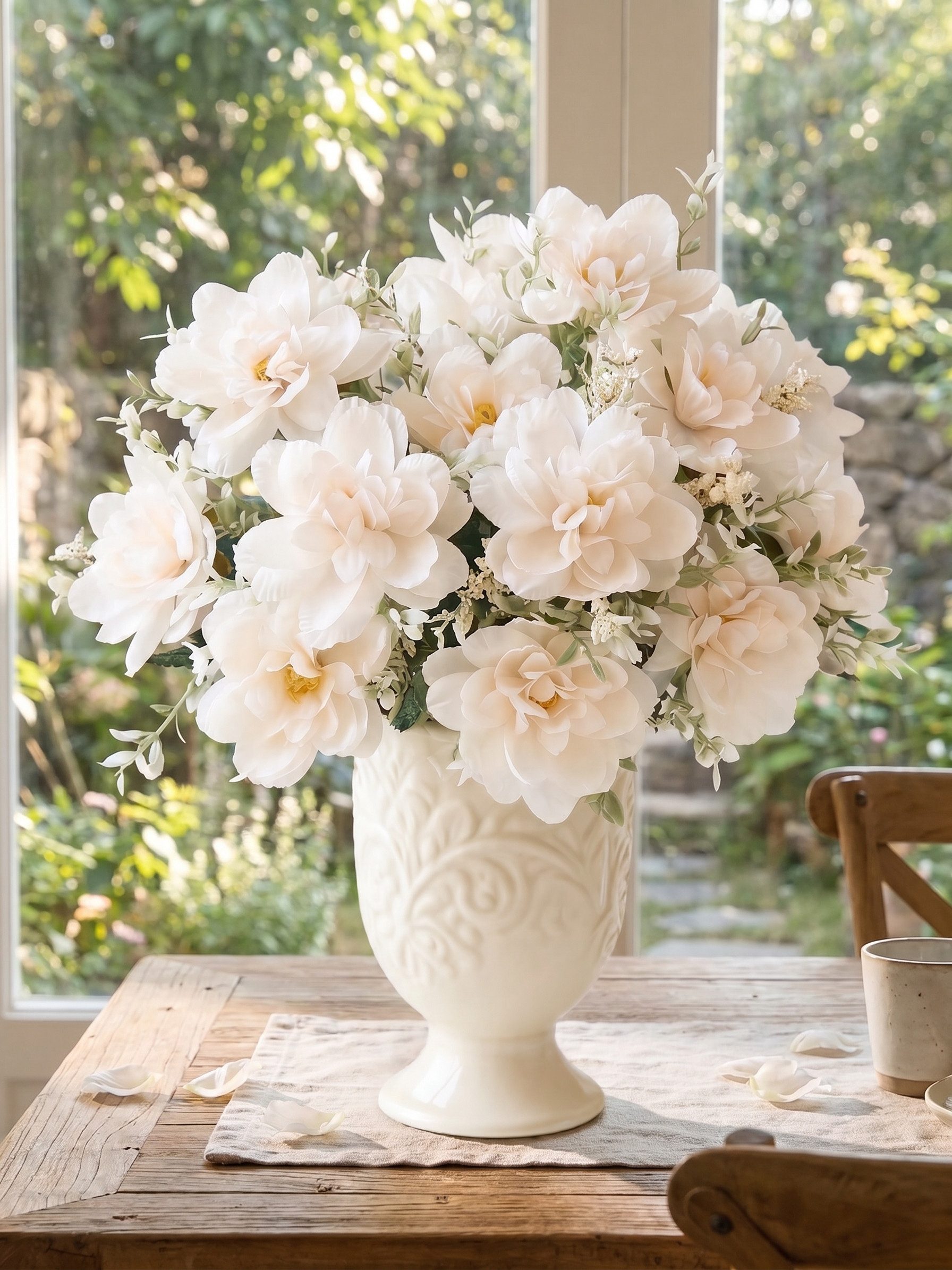 Kunstblumenstrauß Kunstblumen Set künstlicher Strauß realistische Blumen Deko