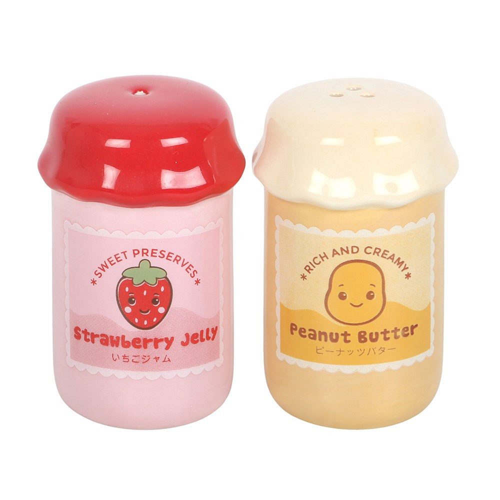Something Different Salz- / Pfefferstreuer Peanut Butter and Jelly Salz- und Pfefferstreuer Set Kawaii