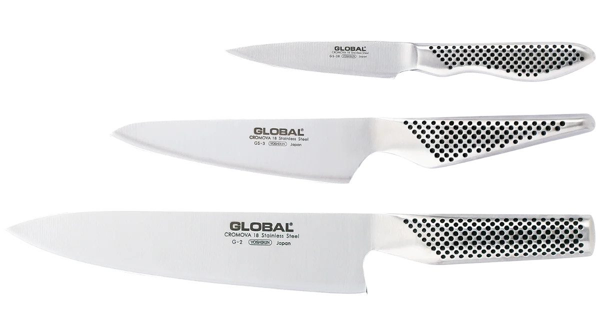 GLOBAL Messer-Set Global G-2338 Messerset 3 teilig, G-2, GS-3 und GS-38, G-2338