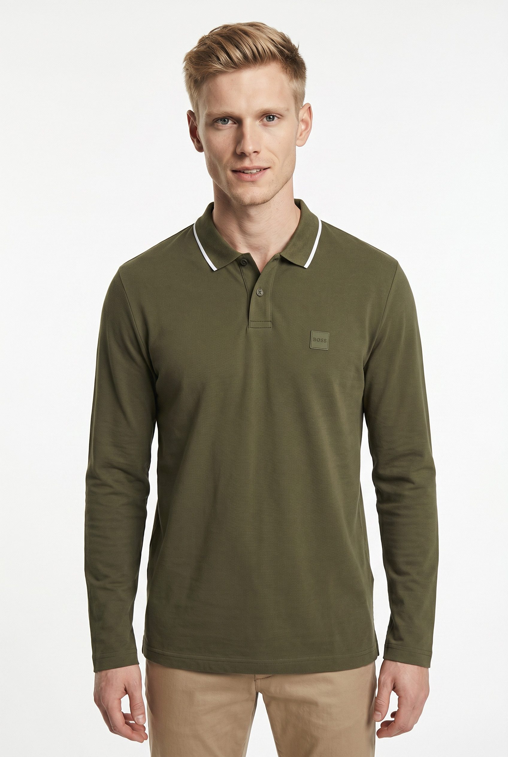 Langarm-Poloshirt
