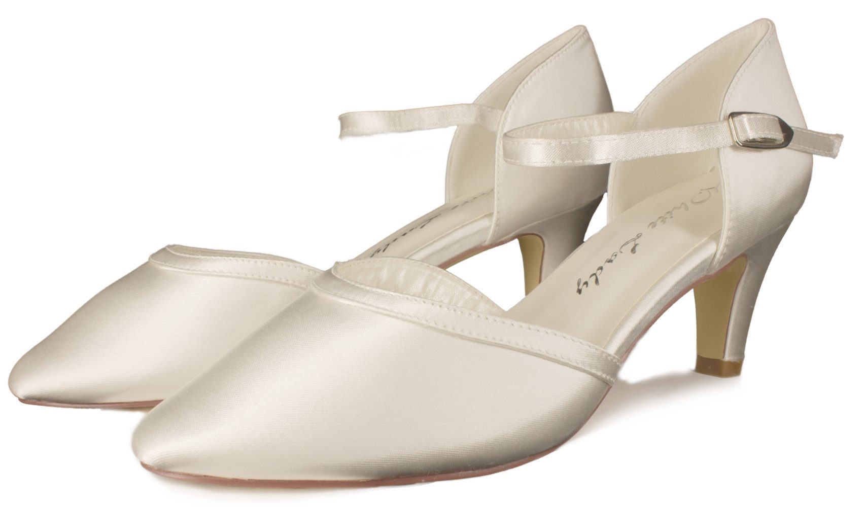 White Lady 752 ivory Satin - einfärbbare Brautschuhe Slingpumps günstig online kaufen