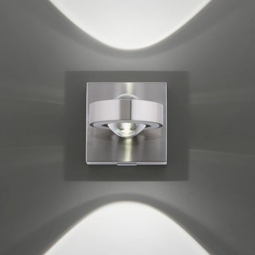 click-licht LED Wandleuchte Q-Smart LED Wandleuchte Q-Mia in Silber RGBW inkl. Fernbedienung 125x1, keine Angabe, Leuchtmittel enthalten: Ja, fest verbaut, LED, warmweiss, Wandleuchte, Wandlampe, Wandlicht
