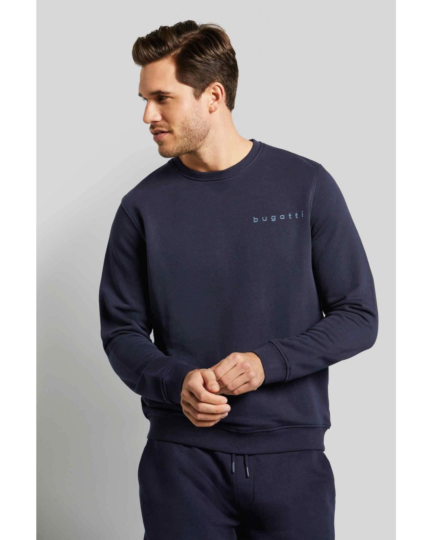 (950) Fit an bugatti Anteil Sweatshirt Hoher Modern 8650-35070 Baumwolle, hochwertiger Rot