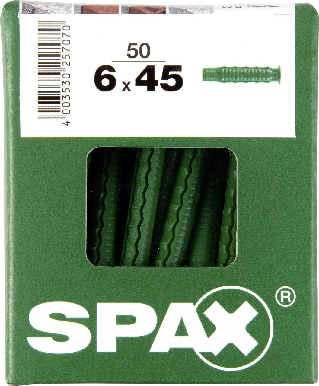 Schrauben- und Dübel-Set Spax Spreizdübel 6.0 x 45 mm - 50 Stück