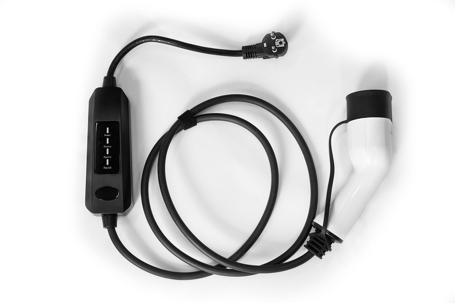 Ladegerät Typ 2 3,6 kW 230V 16A mit SchuKo-​Stecker inkl. Kabelcase Elektroauto-Ladegerät