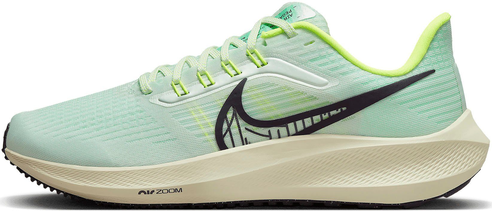 39 AIR Nike BARELY-GREEN-CAVE-PURPLE-MINT-FOAM-VOLT PEGASUS ZOOM Laufschuh