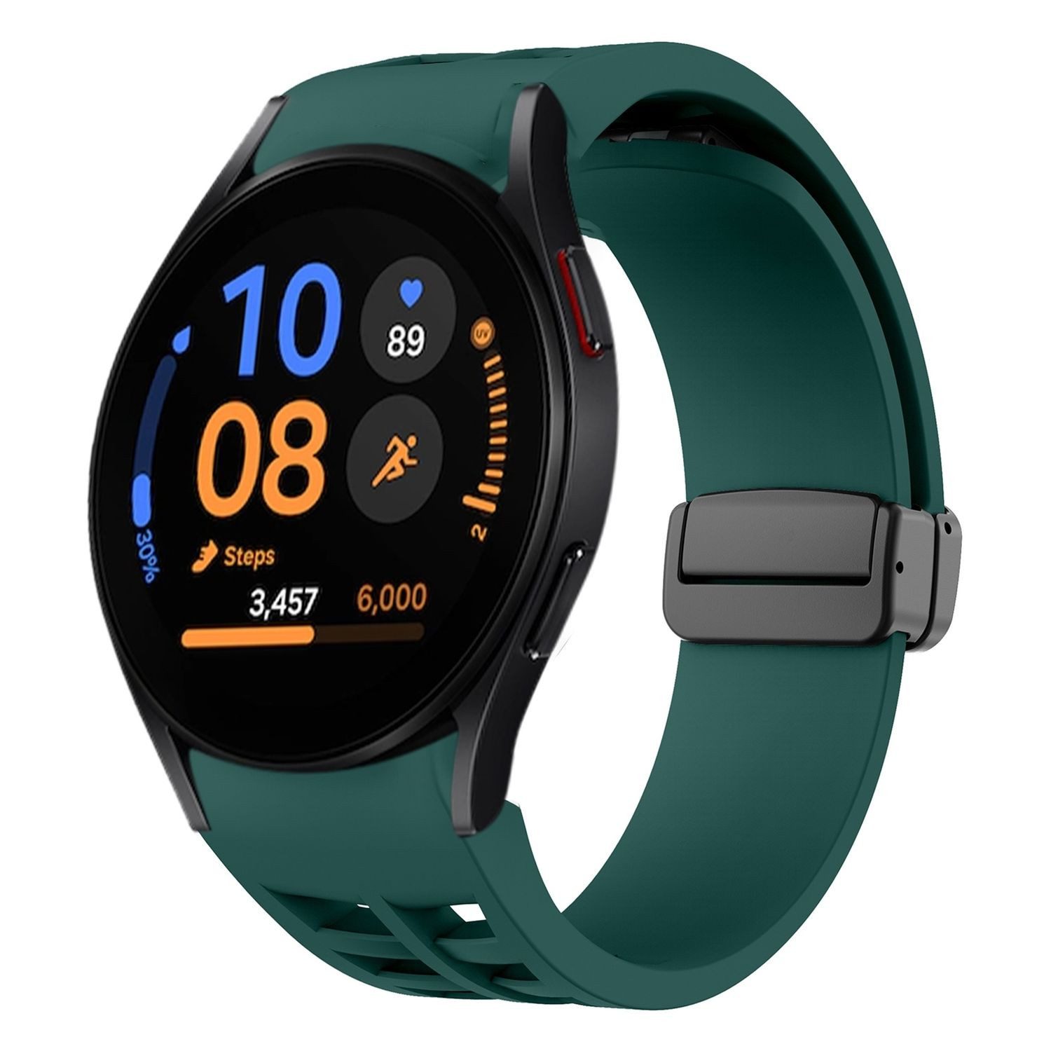 Wigento Smartwatch-Armband Für Samsung Galaxy Watch FE / 6 / 5 / 4 40mm Sil günstig online kaufen