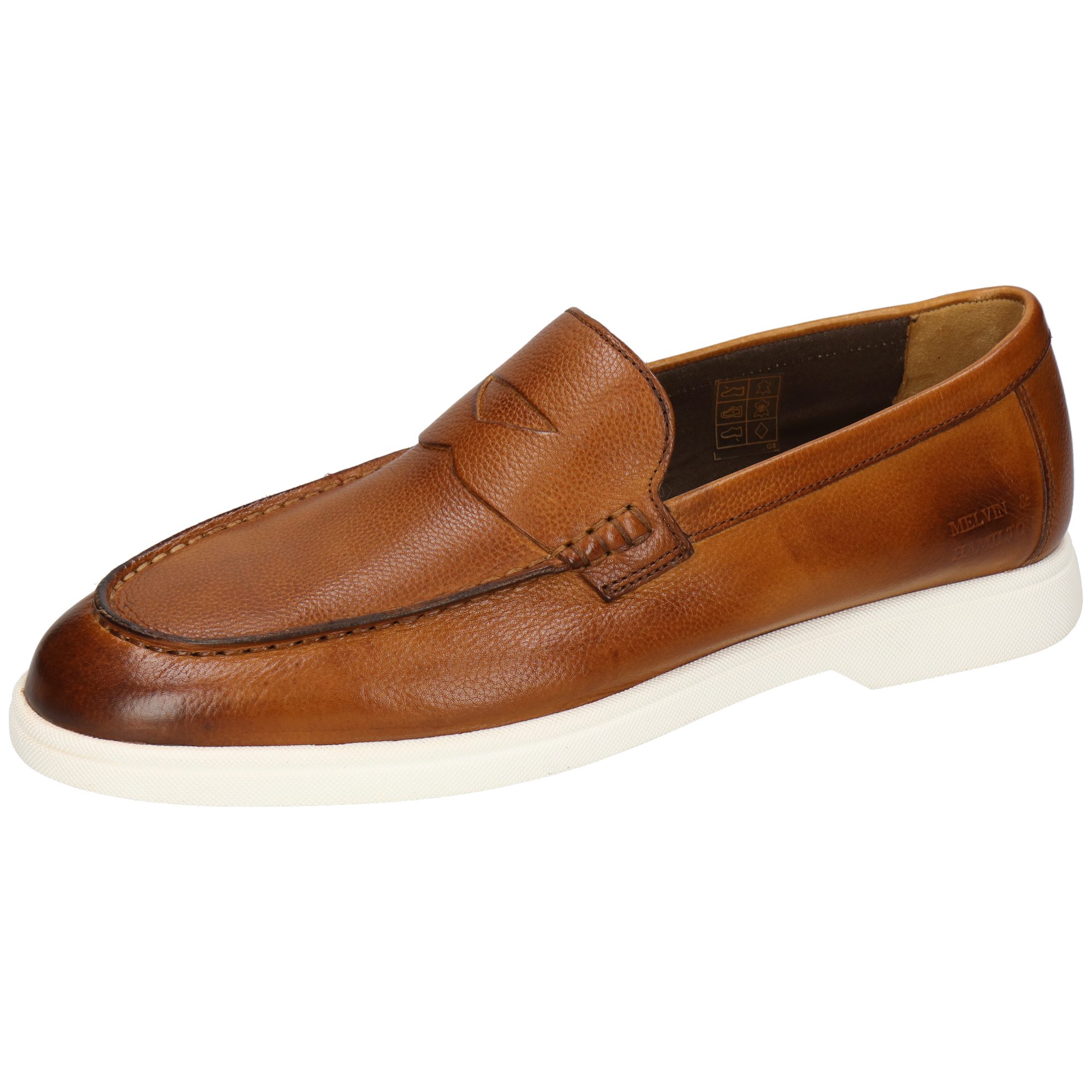 Melvin & Hamilton Dean 3 Leder-Loafers für Herren Loafer Flache Absätze, Echtes Leder