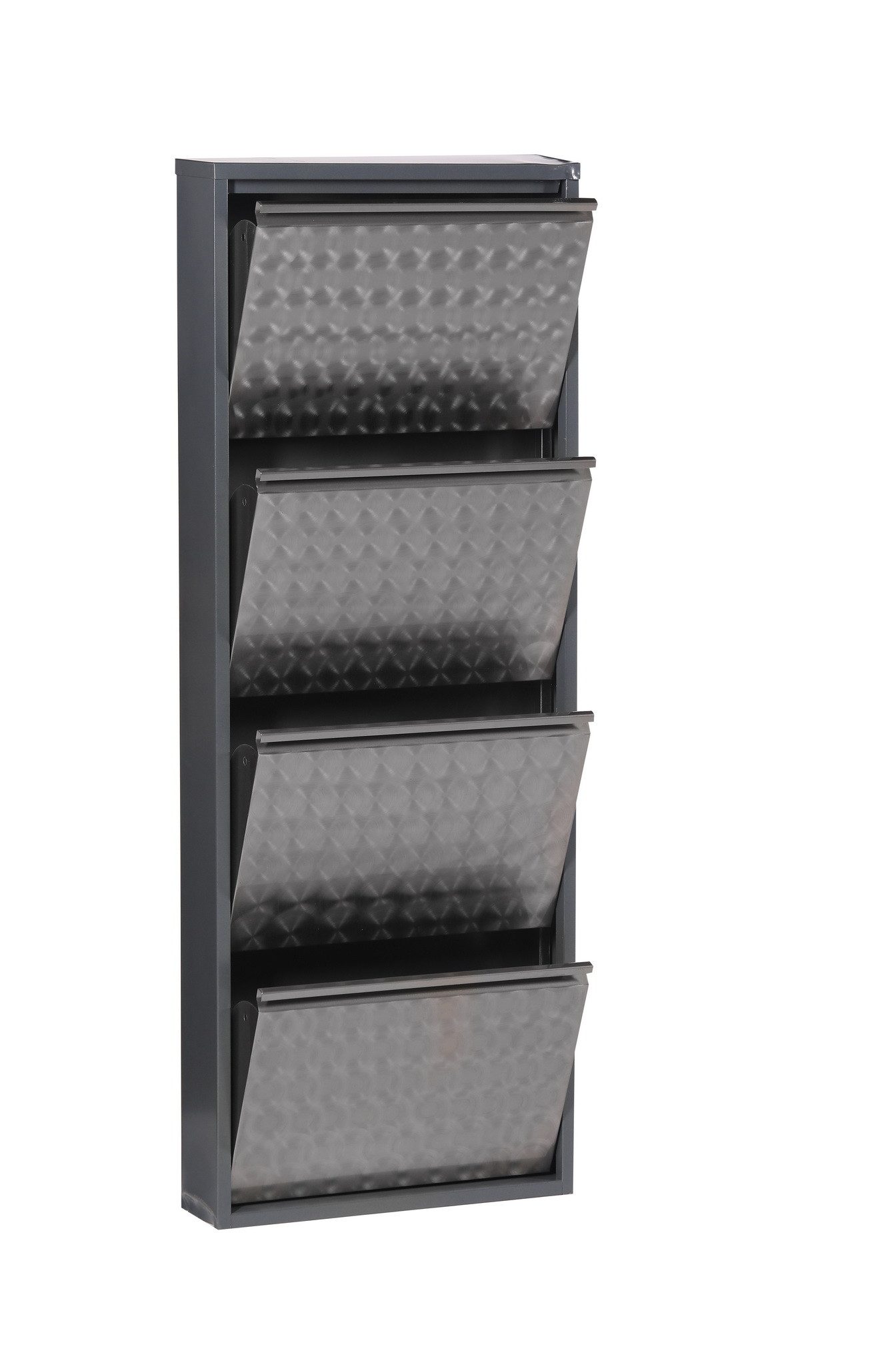 PREISBRECHER Schuhkipper CLIP, (1stk) Metall / schwarz-anthrazit, montiert - 50x130x15 (BxHxT)