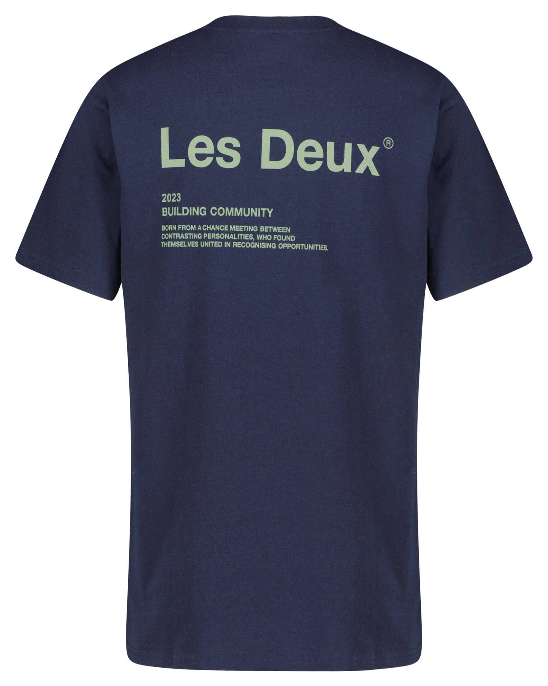 (1-tlg) Herren BRODY Deux Les T-Shirt Dunkelblau T-Shirt