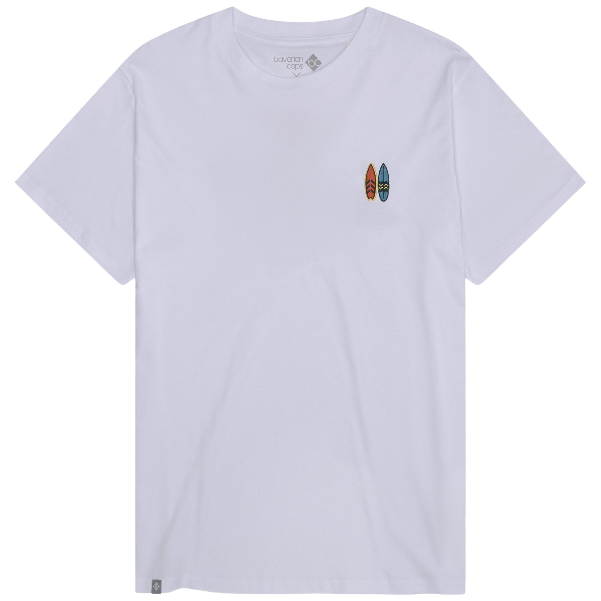 Bavarian Caps T-Shirt Bavarian Caps T-Shirt "Pumuckl surft" - weiß (T-Shirt, T-Shirt)