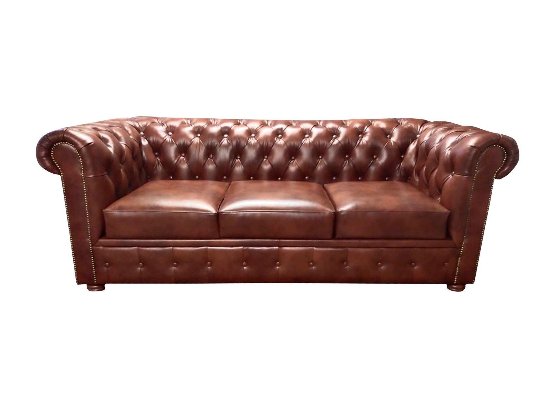 Sofa Luxus Chesterfield Sofa 3-Sitzer Lounge Couch 230 cm Stoff