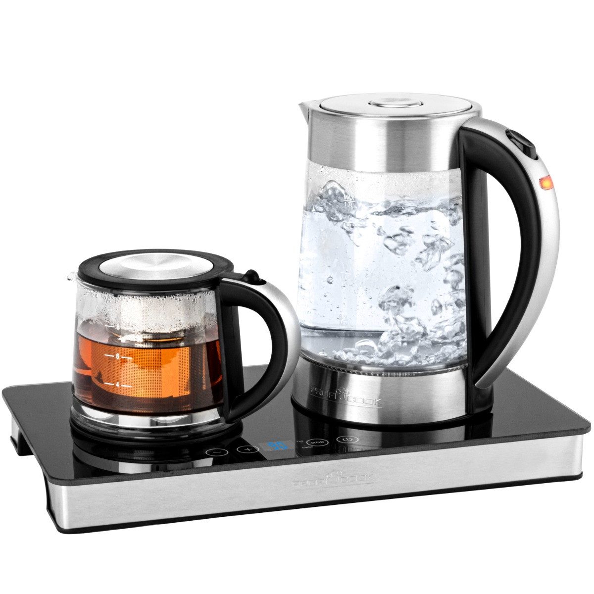 ProfiCook Wasserkocher PC-TKS 1056, 3in1 Wasserkocher, Kaffeemaschine und Teekocher