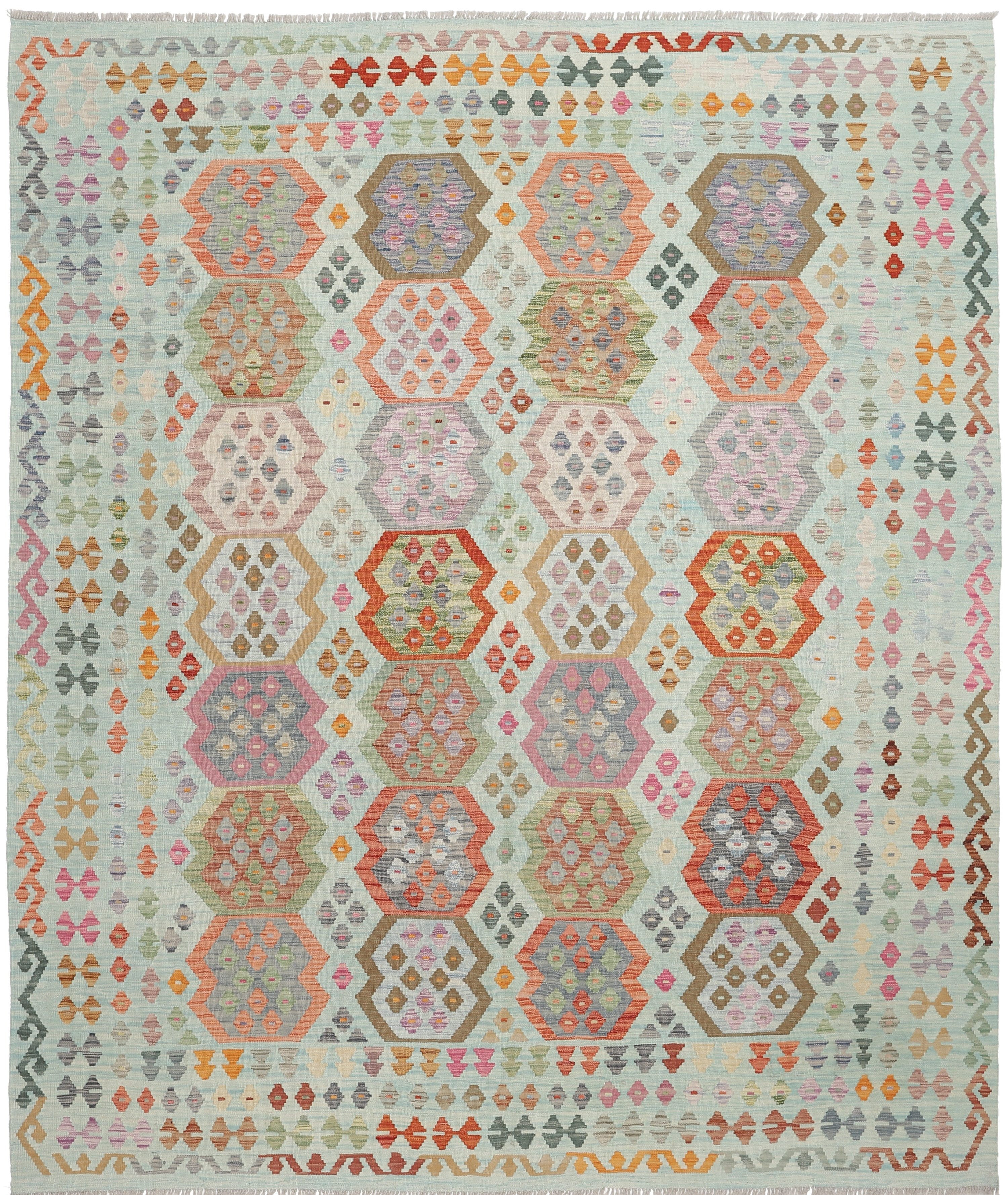 Carpet Avenue Teppich Kelim Afghan Royal 302x252, Rechteck, Höhe: 4 mm
