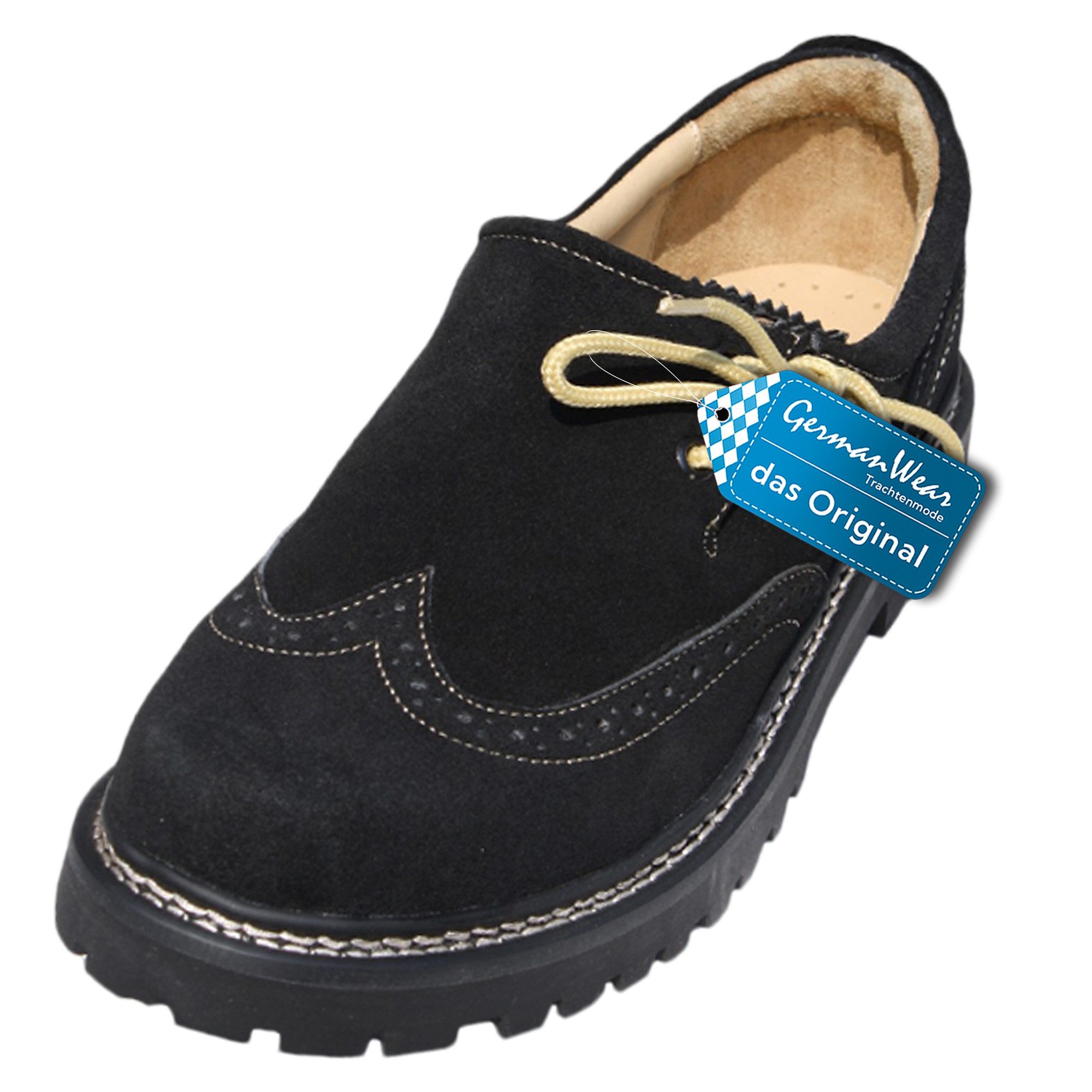 German Wear 82504 Haferlschuh Trachtenschuhe Haferlschuhe Velour Trachten