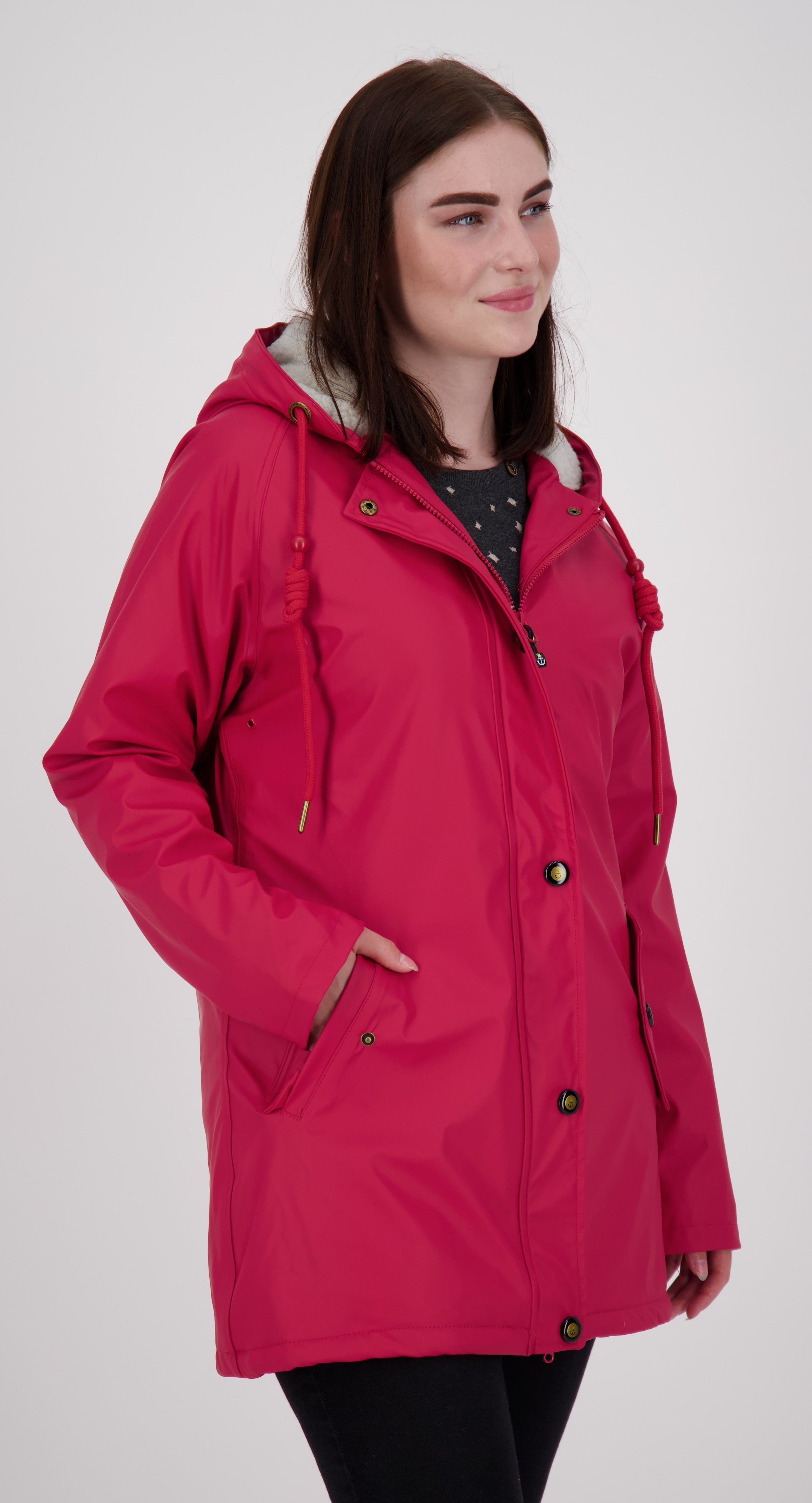 Active CS Großen auch in WOMEN DEPROC erhältlich Regenjacke Friesennerz #ANKERGLUTNEBEL Größen red