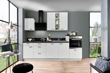 Express Küchen Küchenzeile Bari, Soft-Close-Funktion und Vollauszügen, vormontiert, Breite 280 cm