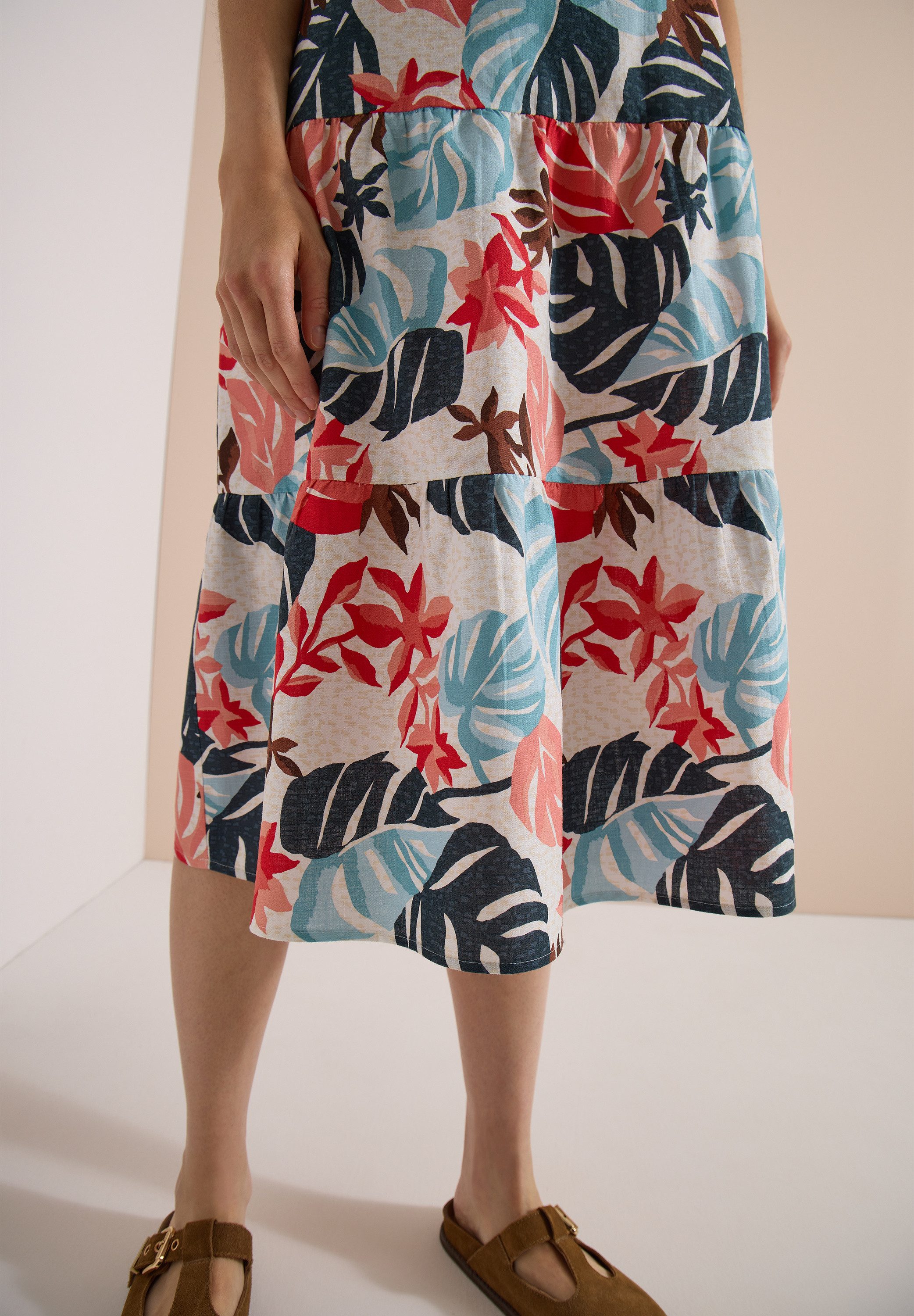 CECIL Druckkleid Mit seitlichen Eingrifftaschen