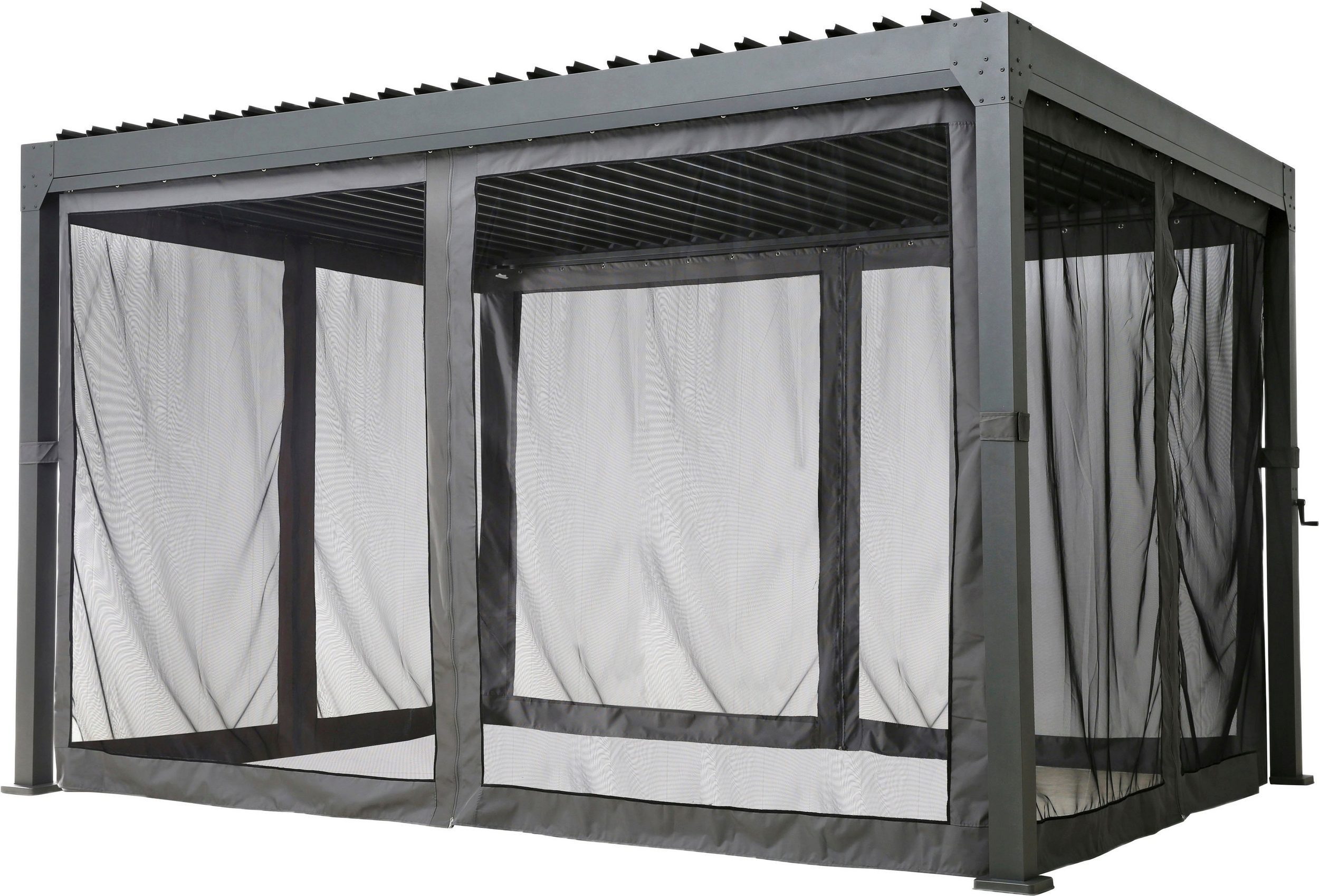 KONIFERA Pavillonseitenteil Moskitonetz, für für Pavillon »Palma« 300x400 cm) Set, [4-St., für Pavillon »Palma« 300x400 cm