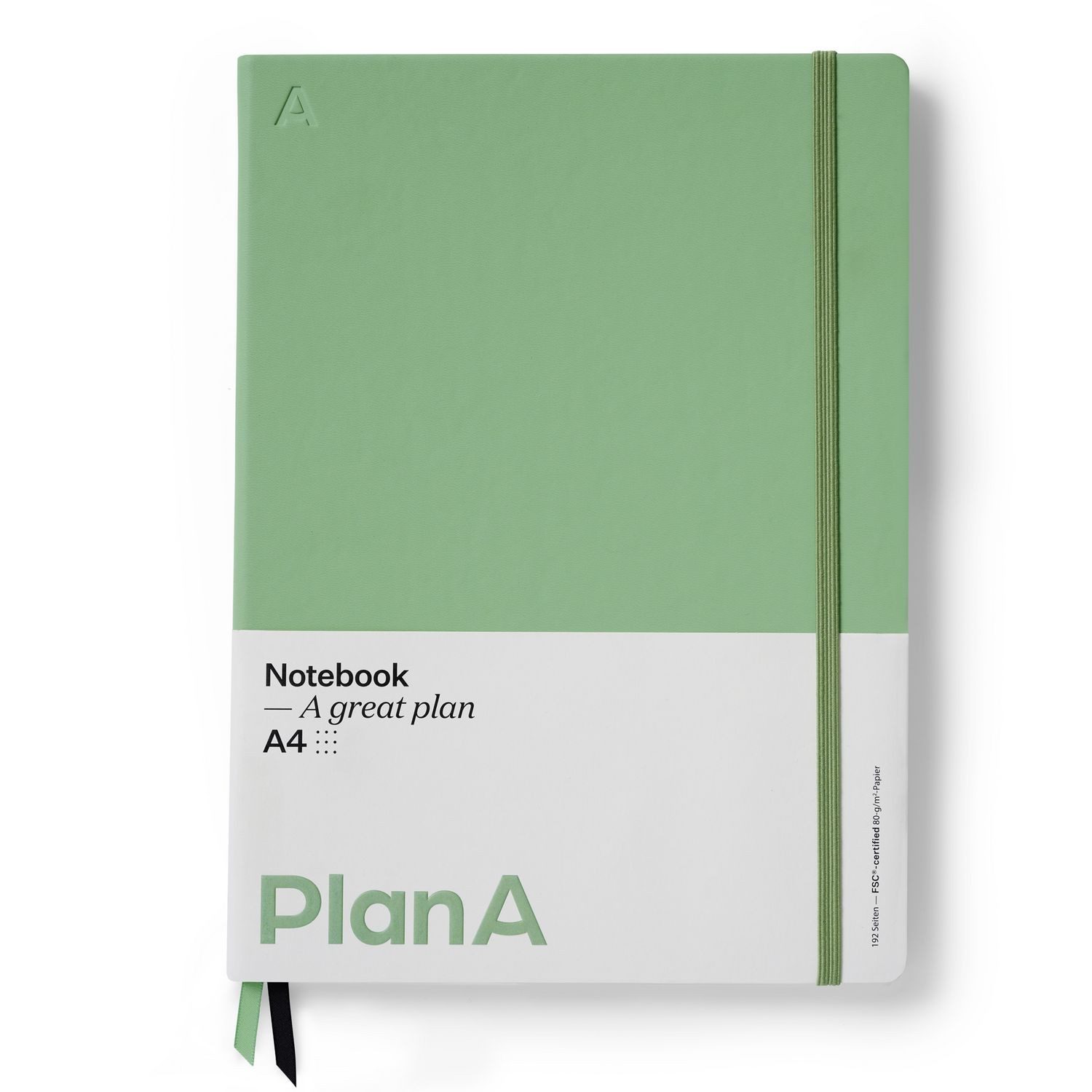 Notizbuch Notizbuch A4 Hardcover Punktiert Sage Green