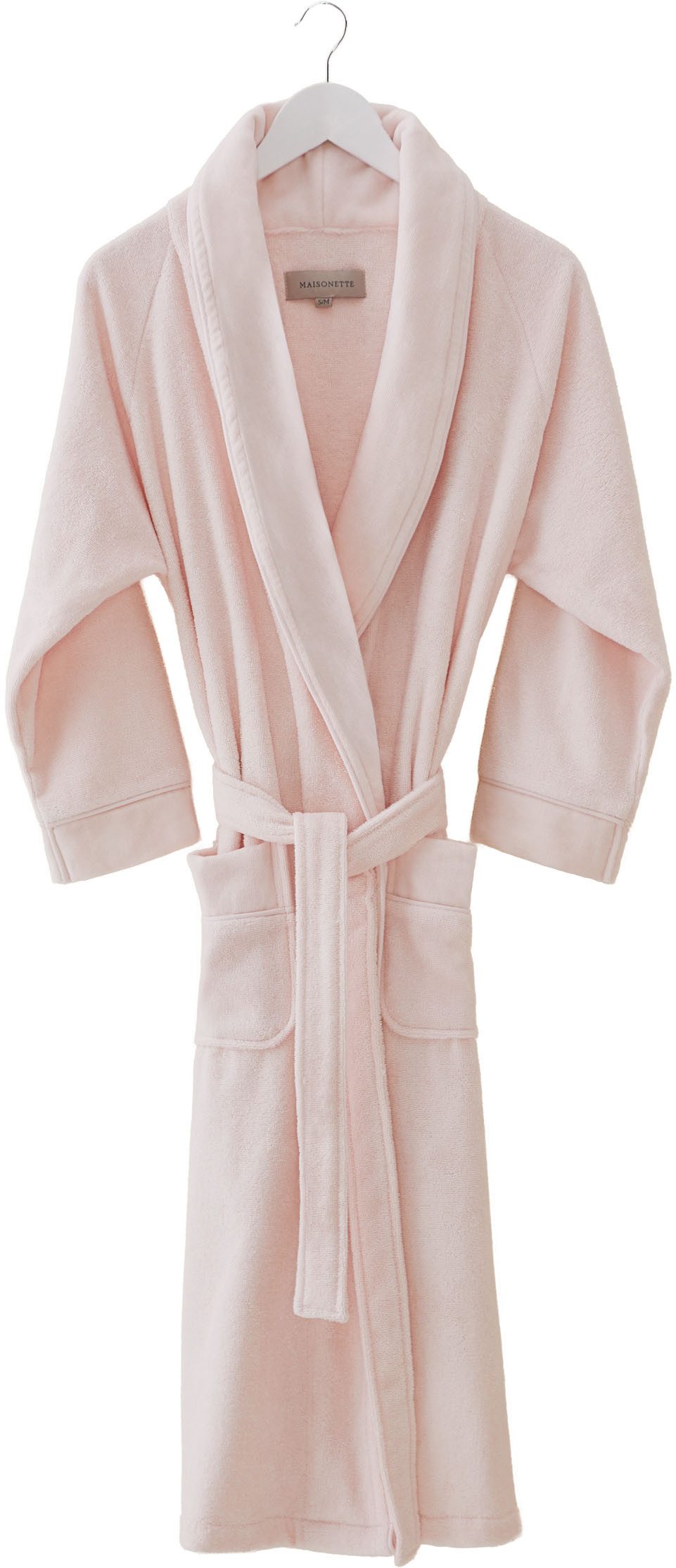 Egeria Unisex-Bademantel Fresh, Baumwolle, Schalkragen, Gürtel, Schalkragen