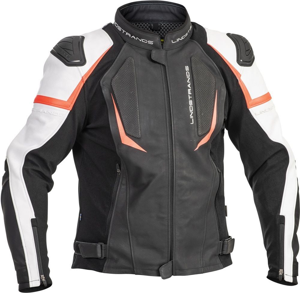 Motorradjacke Leather Jacket Sanden Black/White