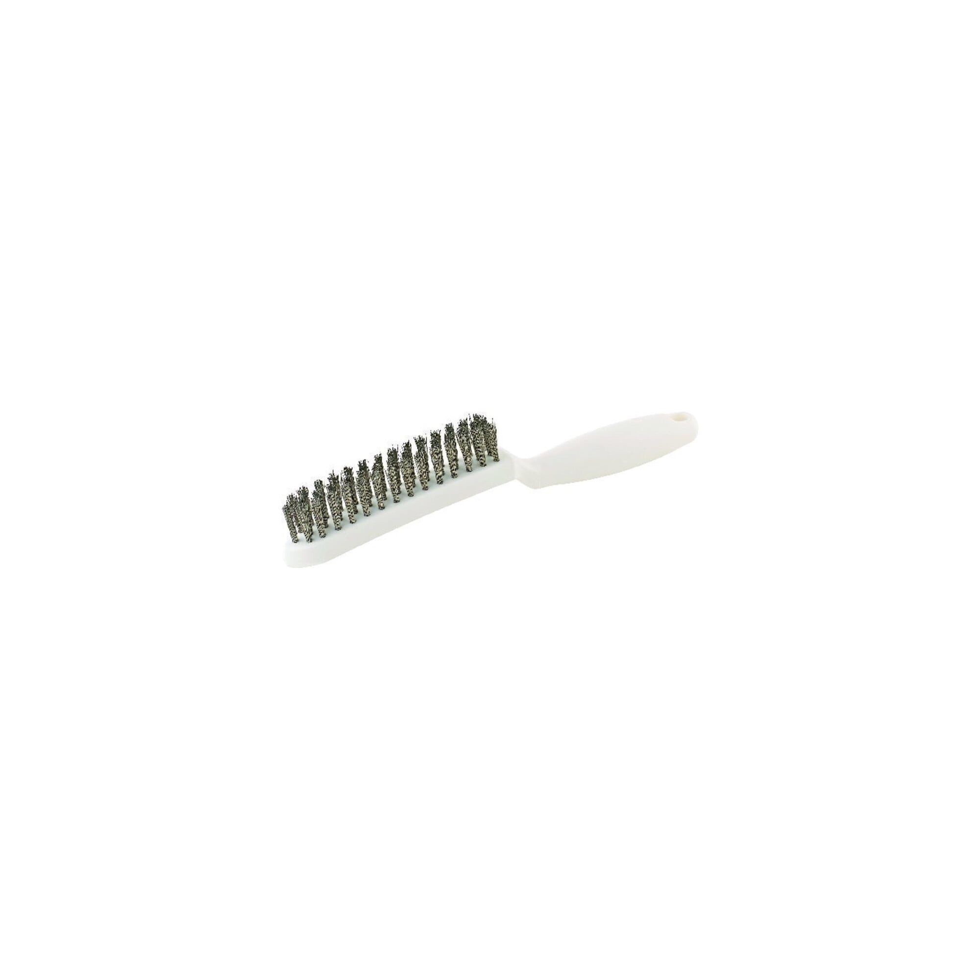 Lessmann Drahtbürste Drahtbürste L.285mm 0,35mm VA-Stahldraht gewellt 3-reihig LESSMANN