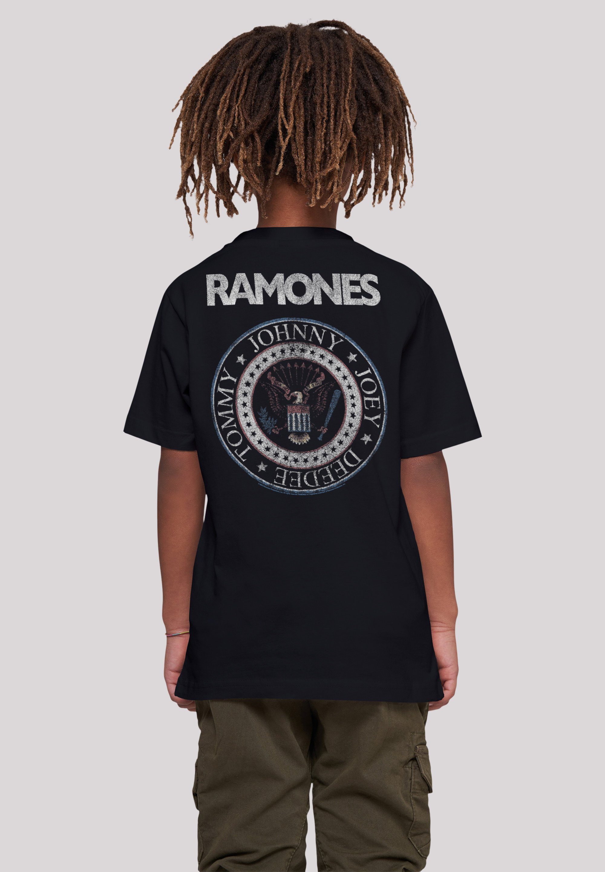 F4NT4STIC T-Shirt Ramones Musik Rock Premium White Red Qualität, And Band Seal Band, Rock-Musik