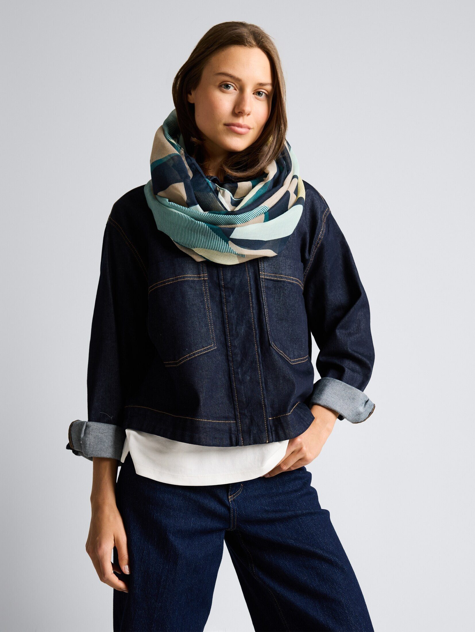 TOM TAILOR Loop Accessoire, Loop-Schal mit Muster günstig online kaufen