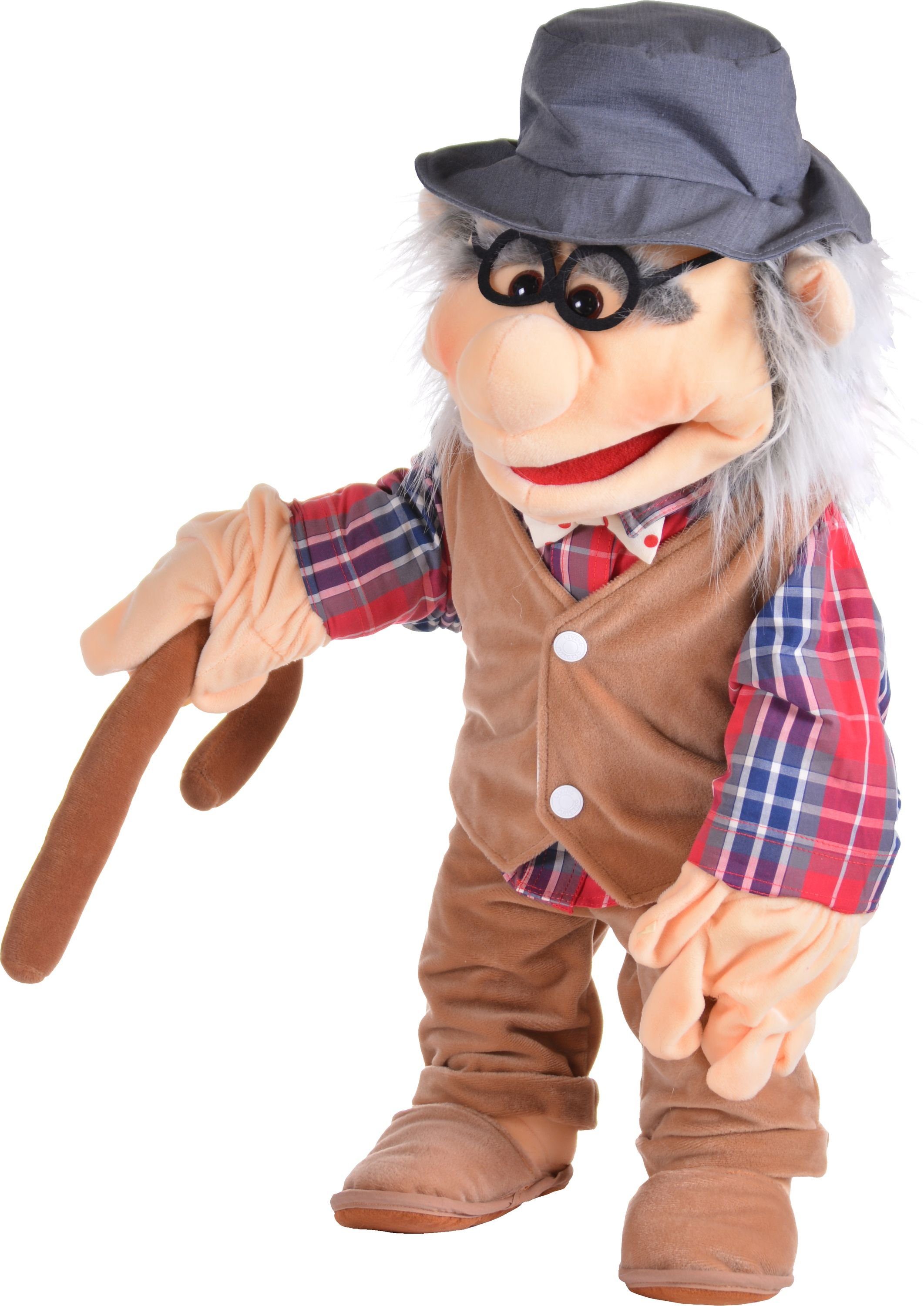 Living Puppets Handpuppe Living Puppets Handpuppe Großvater, Opa 65 cm W500 (Packung), Sehr gut geeignet um Geschichten zu erzählen