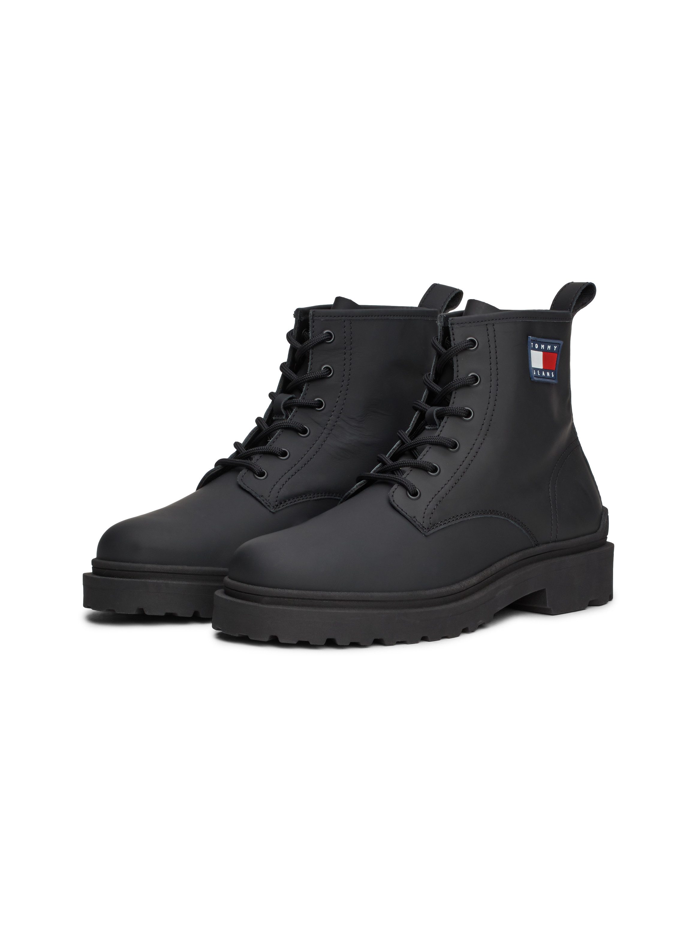 TJM LEATHER LACE UP BOOT Schnürboots