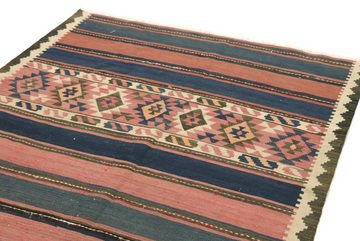 Orientteppich Perser Kelim Fars Azerbaijan Antik 362x140 Handgewebt Orientteppich, Nain Trading, Läufer, Höhe: 0.4 mm