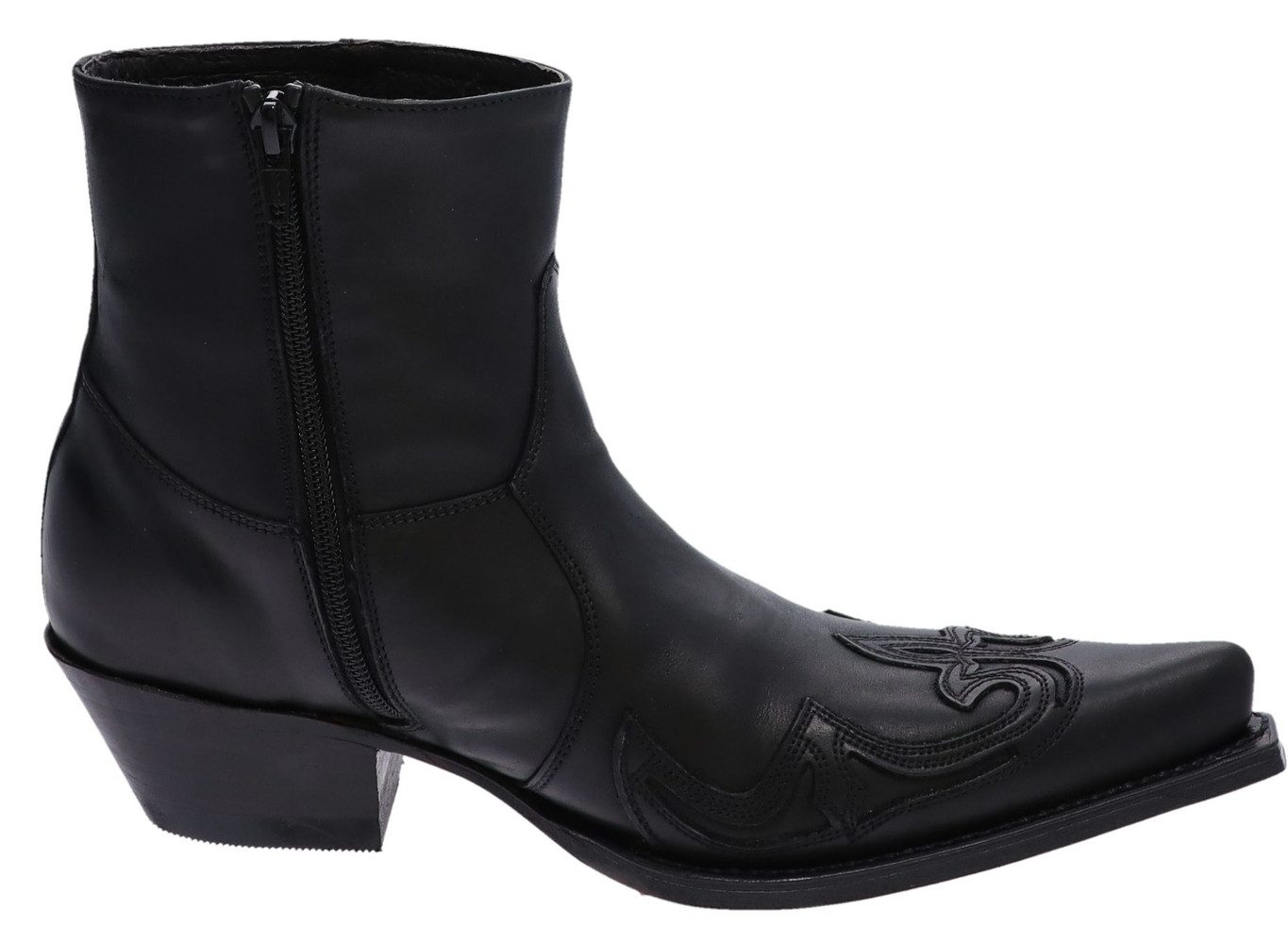 Sendra Boots JAVI 7783 Schwarz Westernstiefelette Rahmengenähte Westernstiefelette – Bild 4 von 5