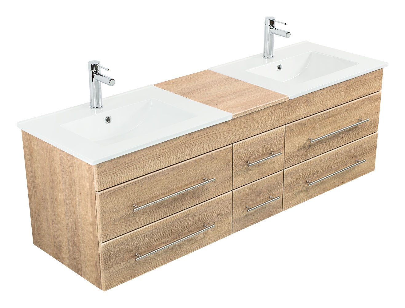 Magnolia Home Doppelwaschtisch Badmöbel Milano XL günstig online kaufen