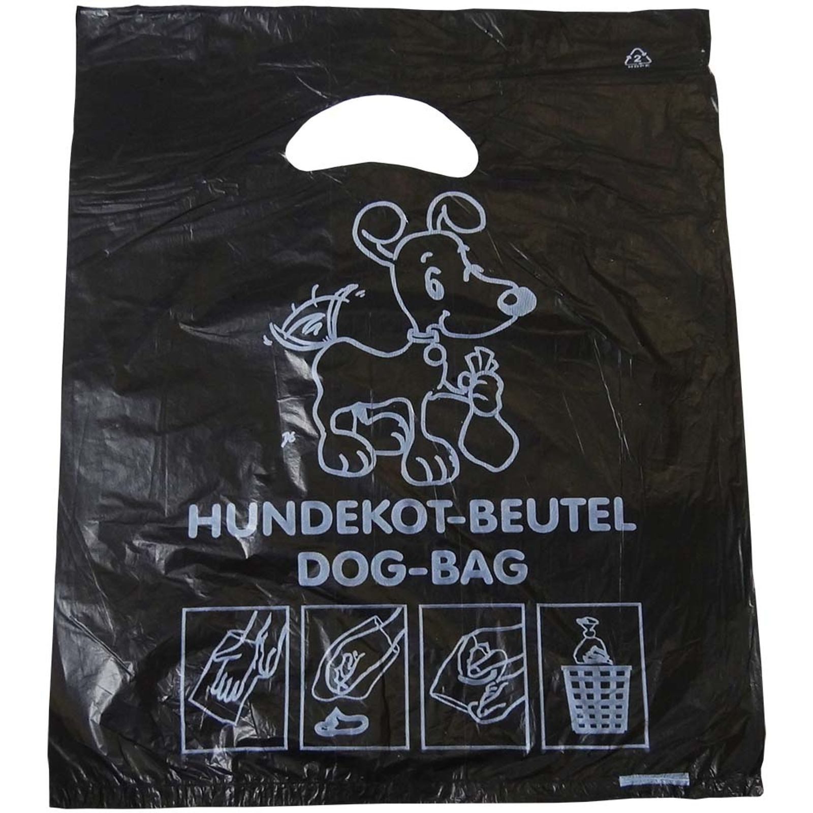Hossi's Wholesale Müllbeutel 500 Hundekotbeutel - reißfest, blickdicht, hygienisch - Schwarz