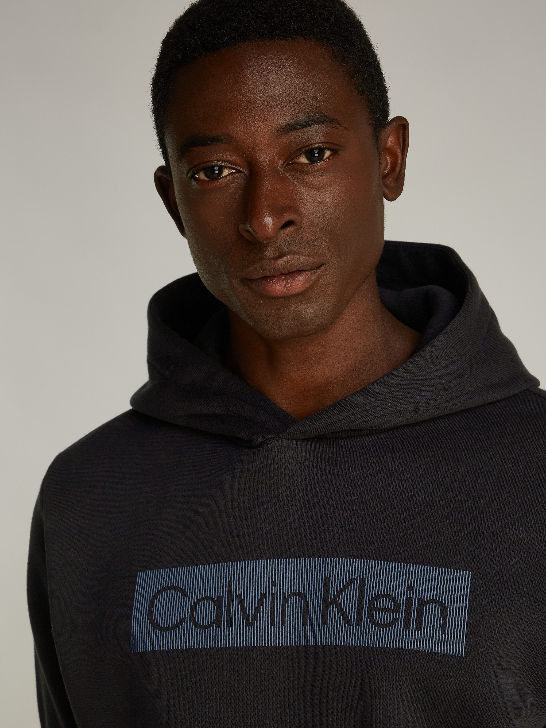 Calvin Klein Kapuzensweatshirt BOX STRIPED LOGO günstig online kaufen