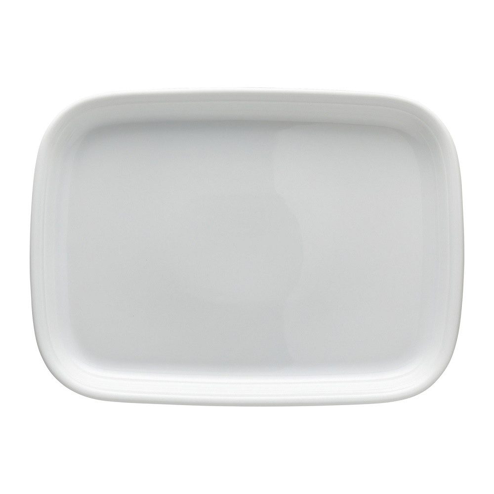Thomas Porzellan Servierplatte Thomas Trend Weiss Servierplatte eckig 33,5x24,5 cm, Porzellan, (1 Servierplatte)